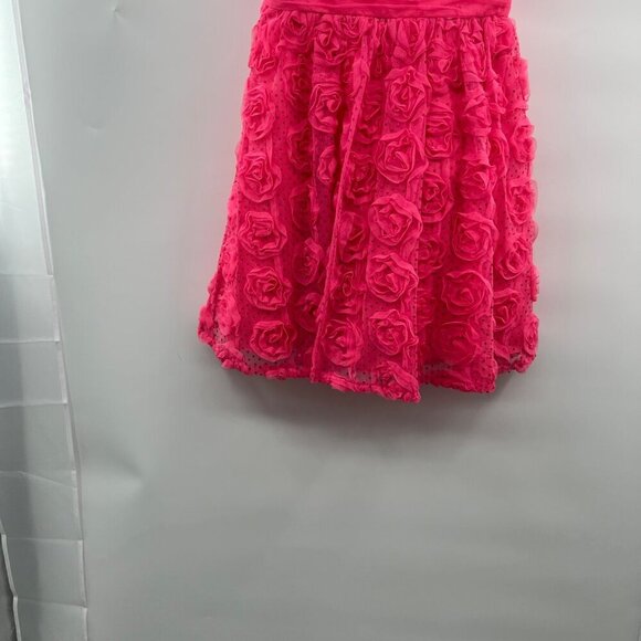 Hailey Logan A-Line Mini Floret Dress Spaghetti Straps Sweetheart Neck Pink 1/2 - Picture 4 of 9